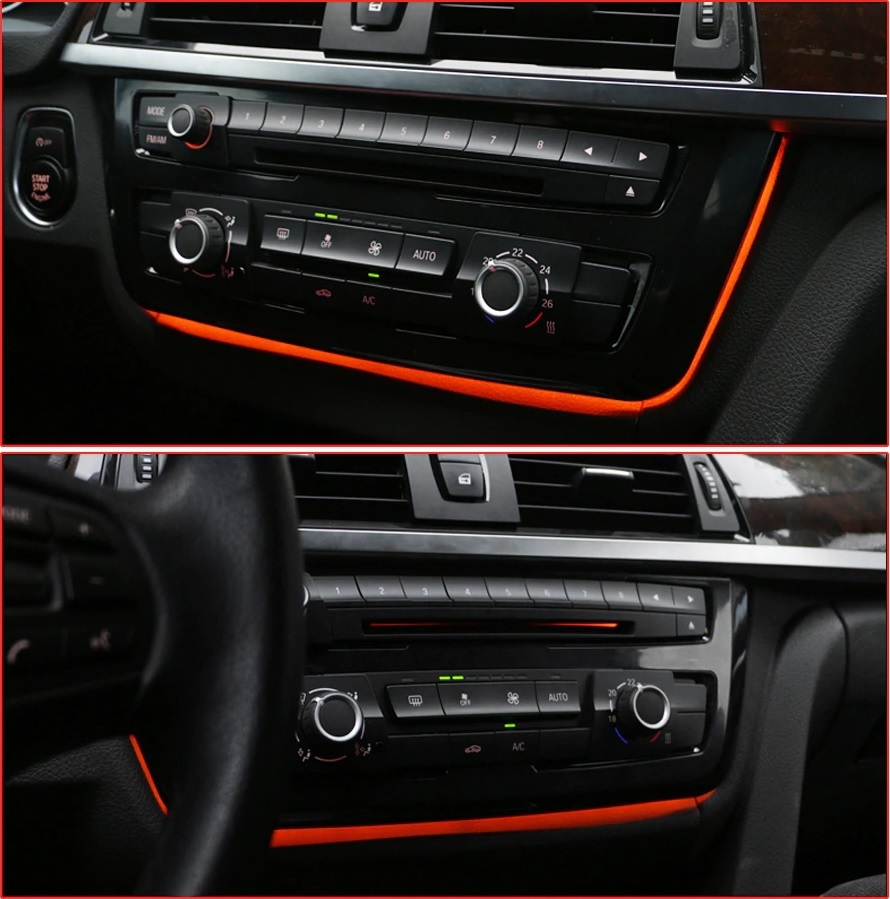Bmw F30 3 Serisi ve 4 Serisi Siyah 2 Renk Aydınlatmalı Klima Paneli ...